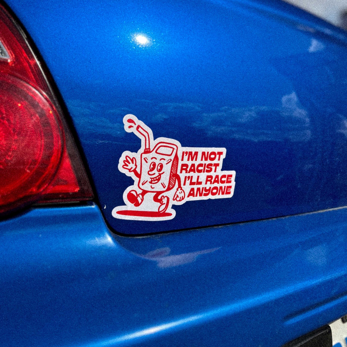 I'M NOT RACIST Sticker