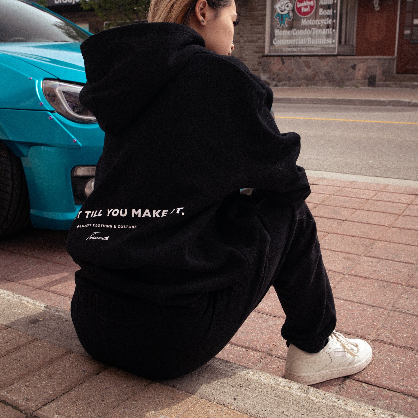 "FAKE IT TILL YOU MAKE IT" HEAVYWEIGHT HOODIE