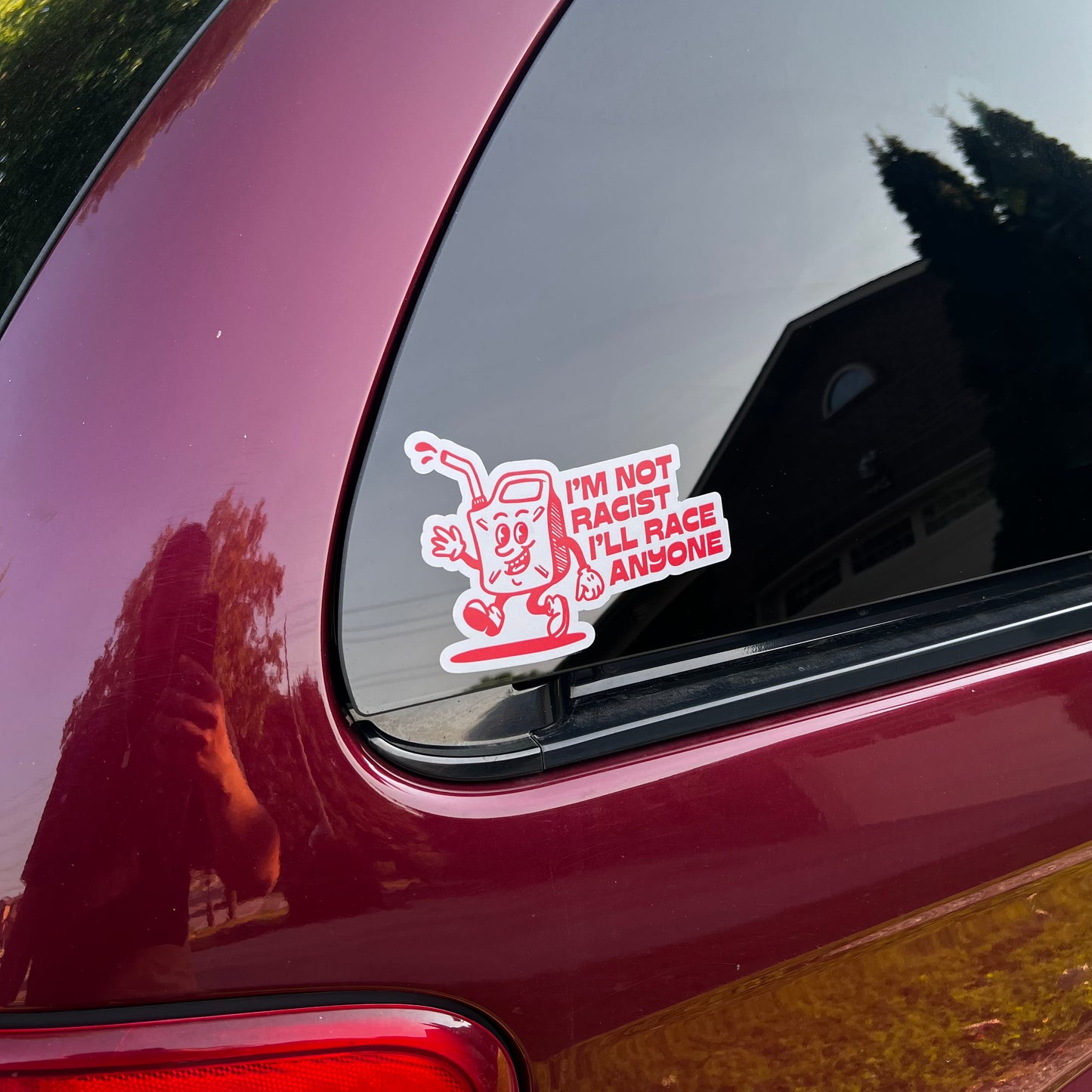 I'M NOT RACIST Sticker